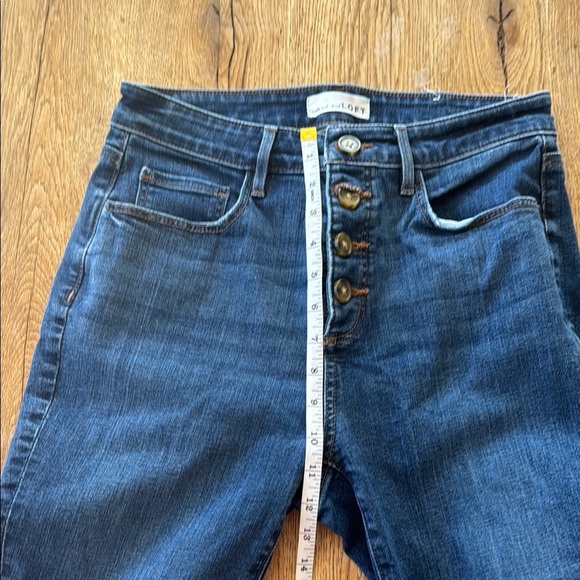 Loft Curvy High Waist Skinny Button Fly Jeans - Picture 5 of 8